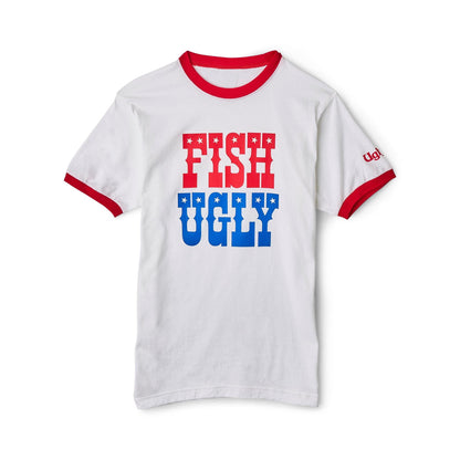 Women's Fish Ugly Ringer Tee